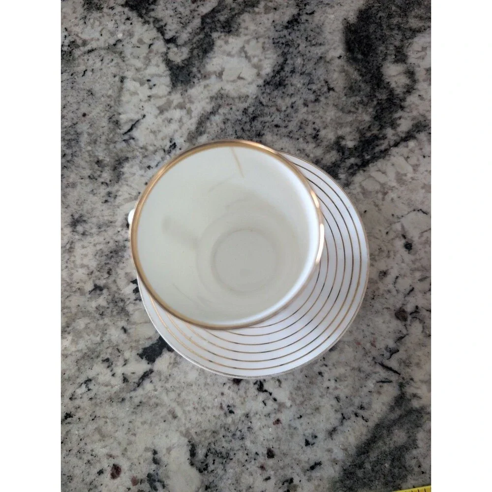 Vintage Lomonosov USSR Moscow 1980 Olympics Runner Porcelain Cup Saucer Cracked